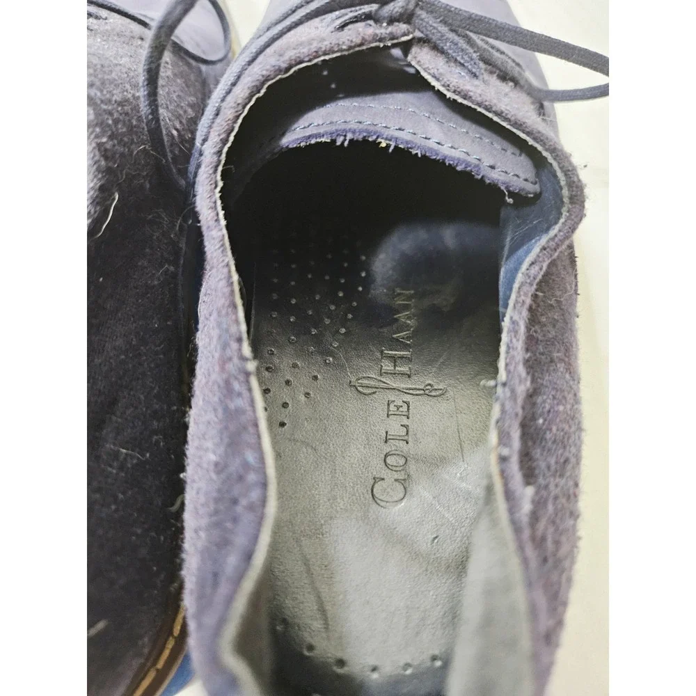 Cole Haan Air Harrison Men's 9.5‎ Shoes Blue Navy Oxford Cap Toe C10773